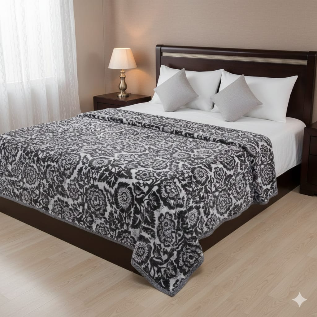 Destiny double bed king size Light Black