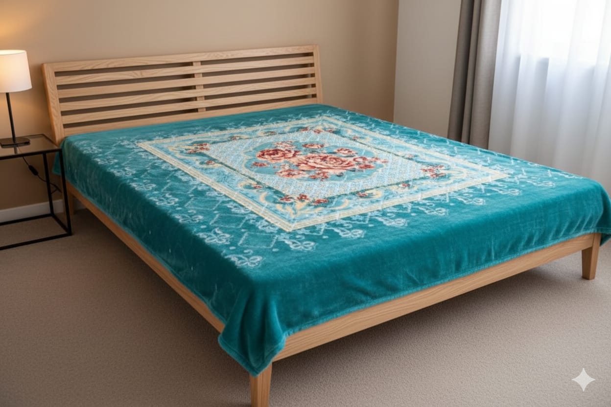 Winter plus double bed Blanket Deep Blue