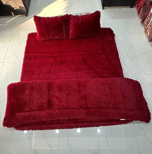 Shaggy RAZAI 4pcs Maroon
