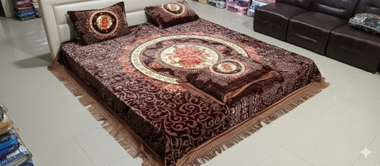 Jupiter blanket set Dark Maroon