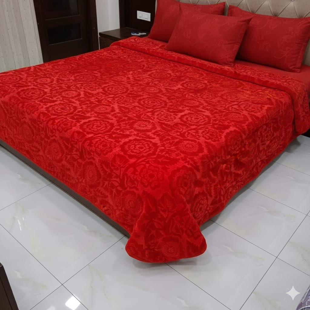 Camery double bed Blanket Red