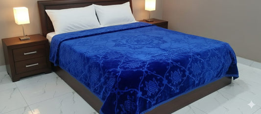 Destiny double bed Dark Blue