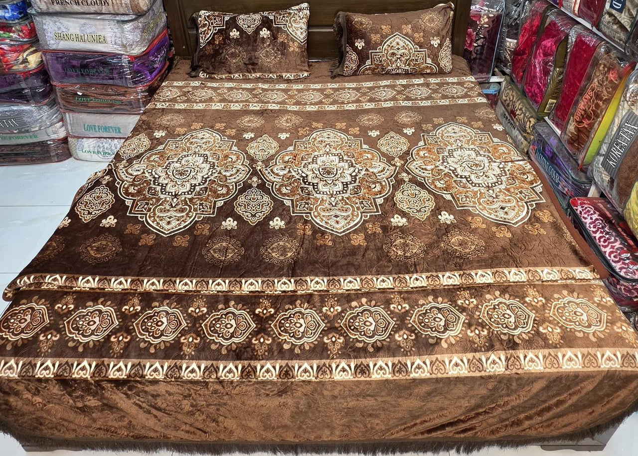 Korea silk ac flannel 4pcs