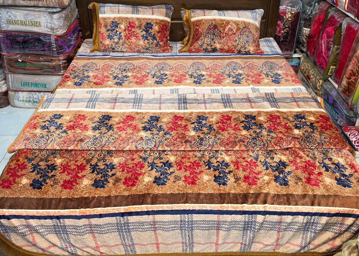 Korea silk ac flannel 4pcs