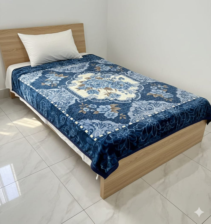 Twenty Twenty Single Bed Blanket Navy Blue