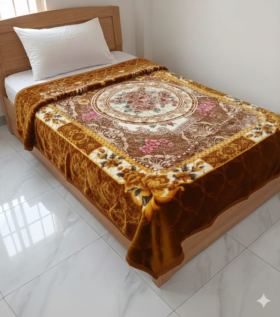 Twenty Twenty Single Bed Blanket Chocolate Brown