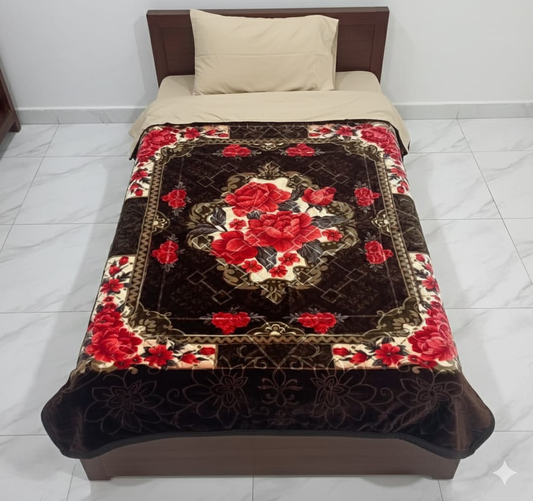 Twenty Twenty Single Bed Blanket Dark Brown