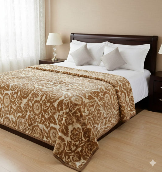 Destiny double bed king size Light Brown