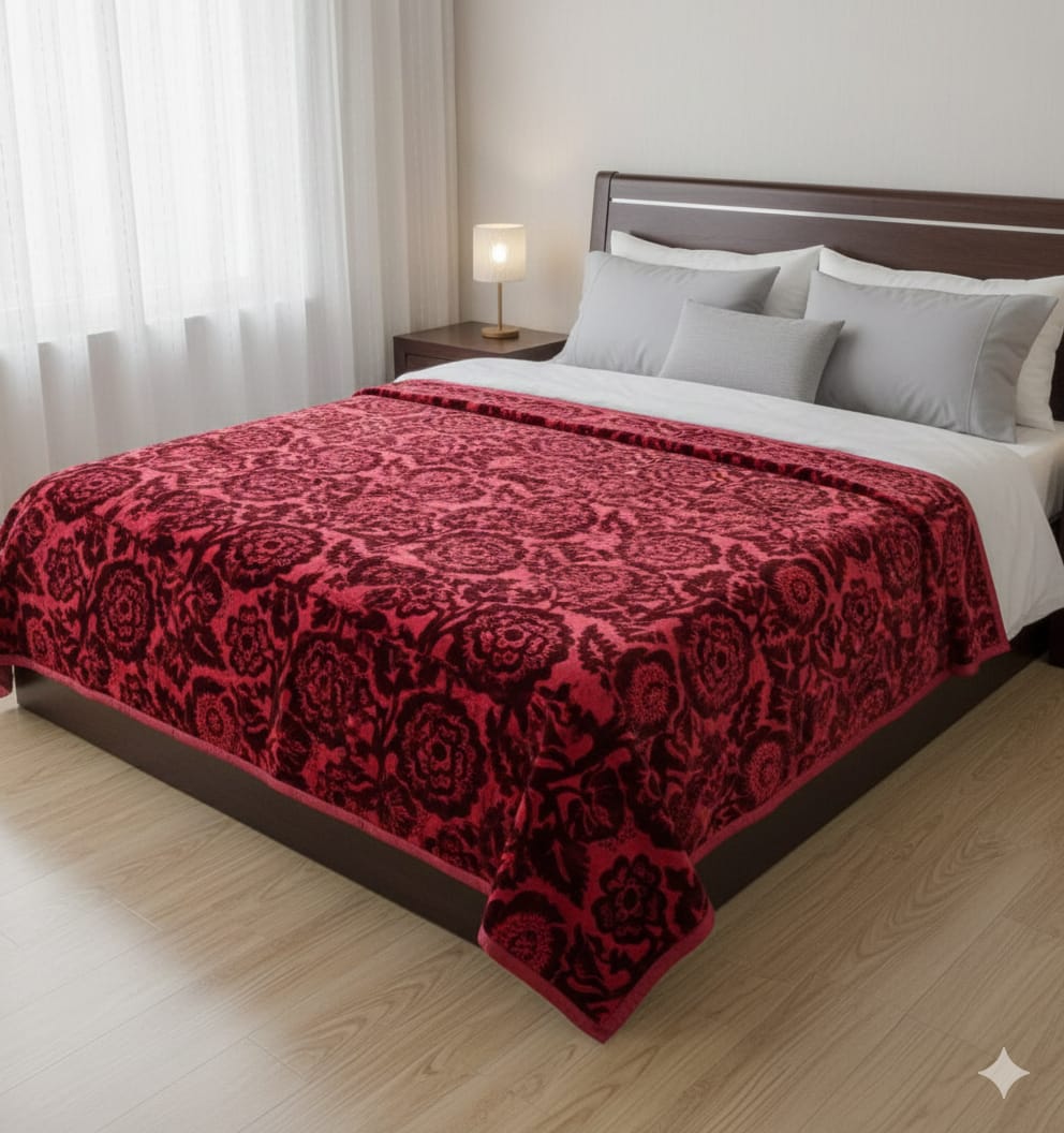 Destiny double bed king size Red
