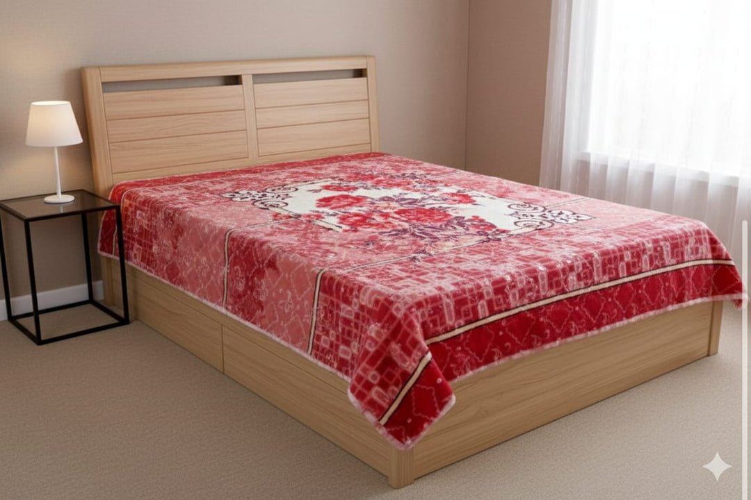 Winter plus double bed Blanket Red