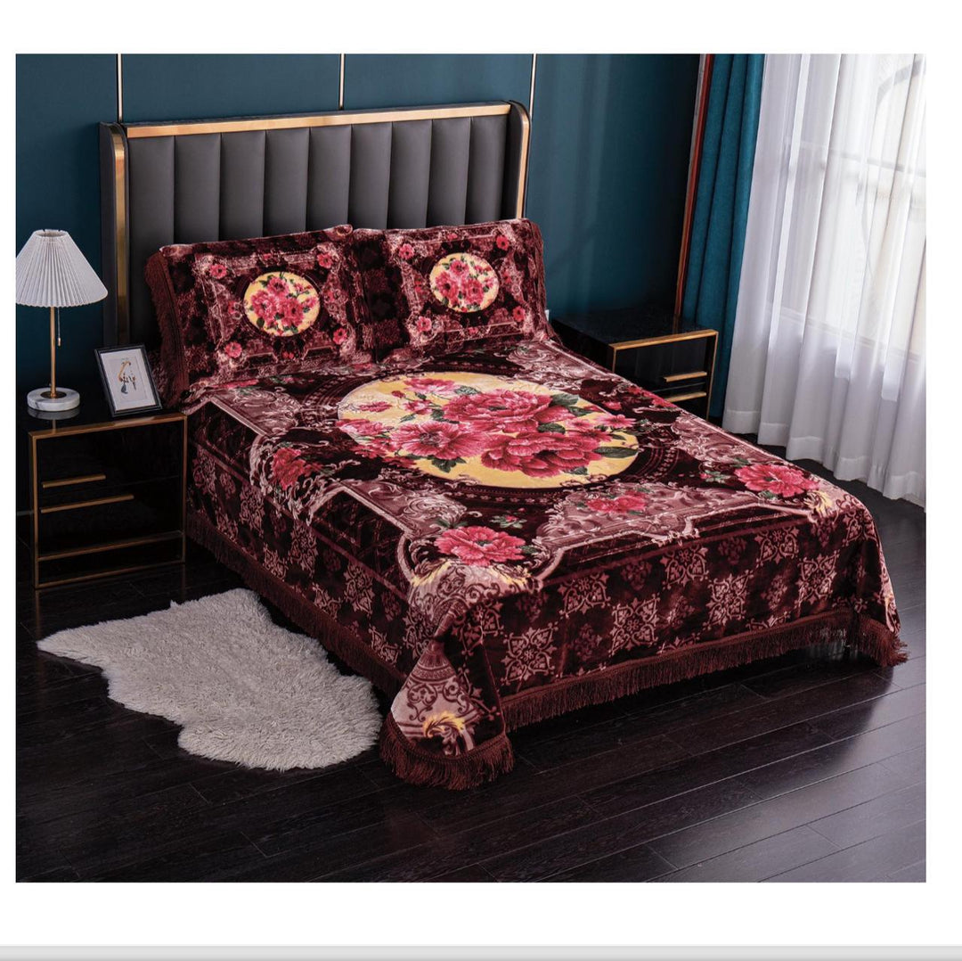 Super choice blanket set Dark Brown