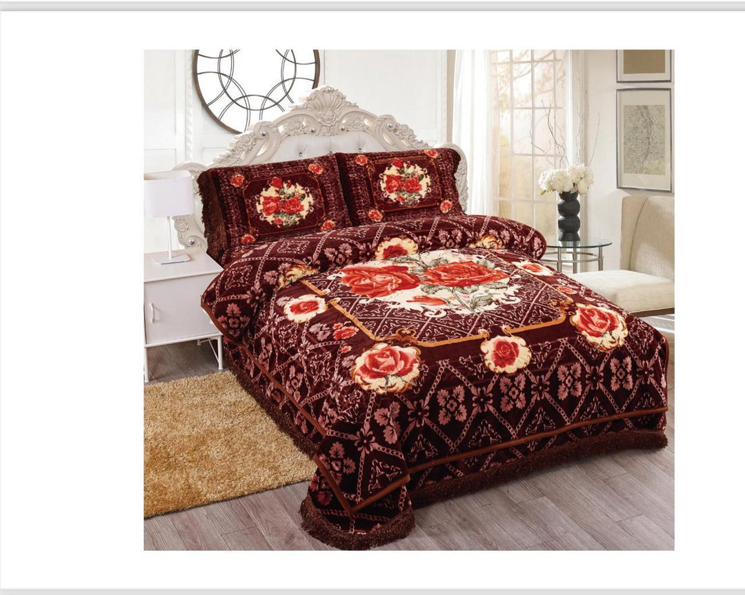 Super choice blanket set Dark Brown