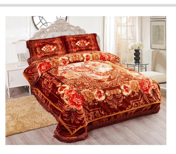 Super choice blanket set Dark Brown