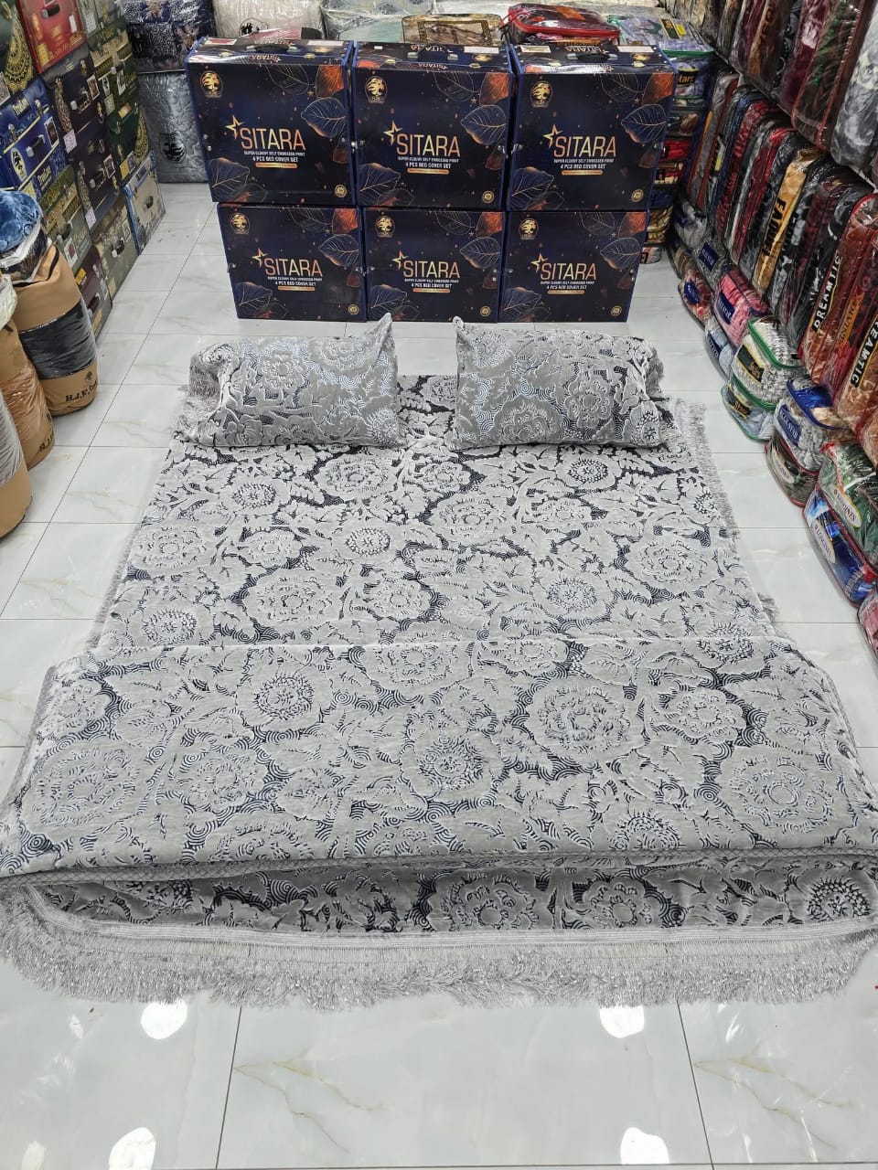 Sitara blanket set Light Grey