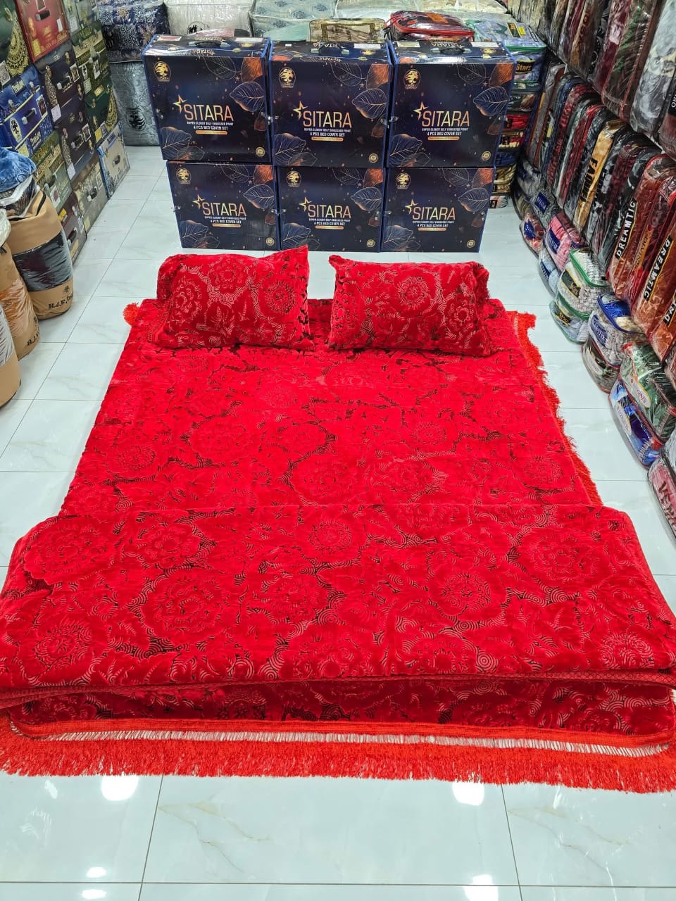 Sitara blanket set Red