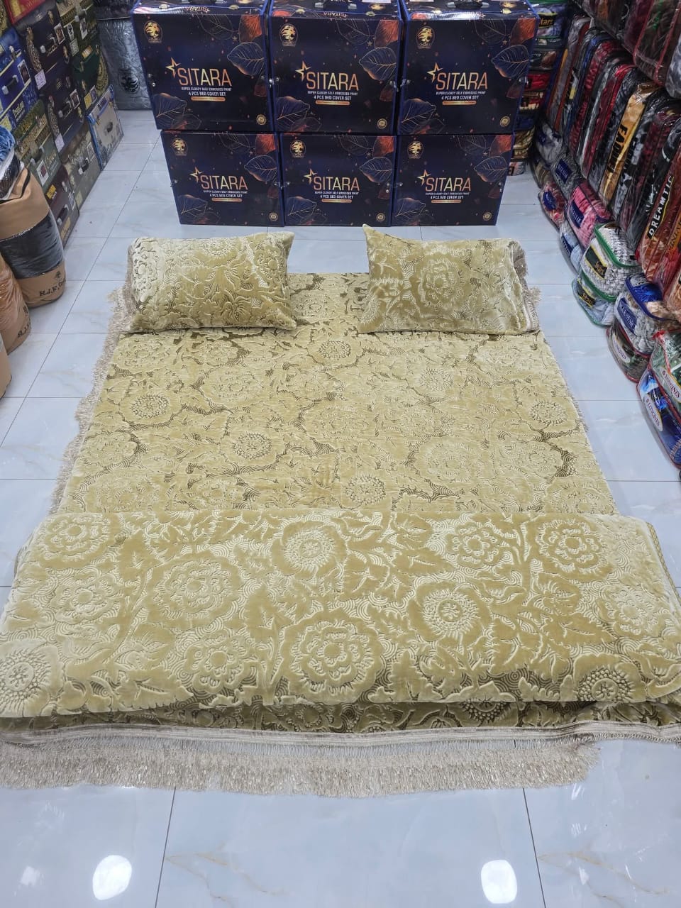 Sitara blanket set Light Golden