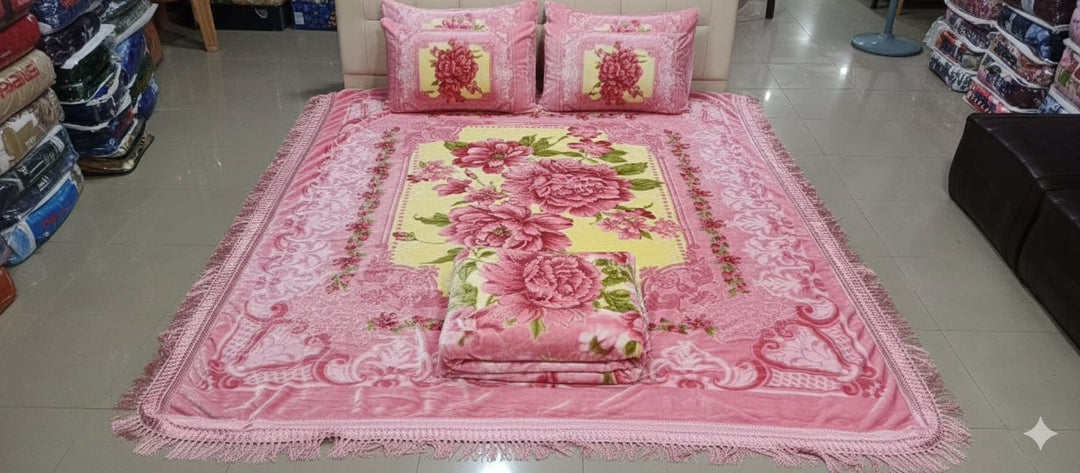 Jupiter blanket set Pink