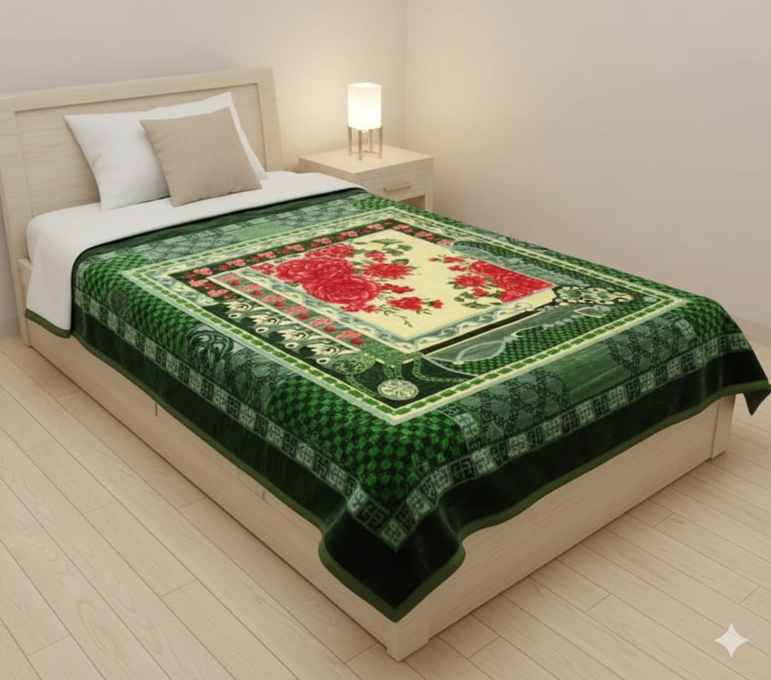 Ture life single bed Blanket Green