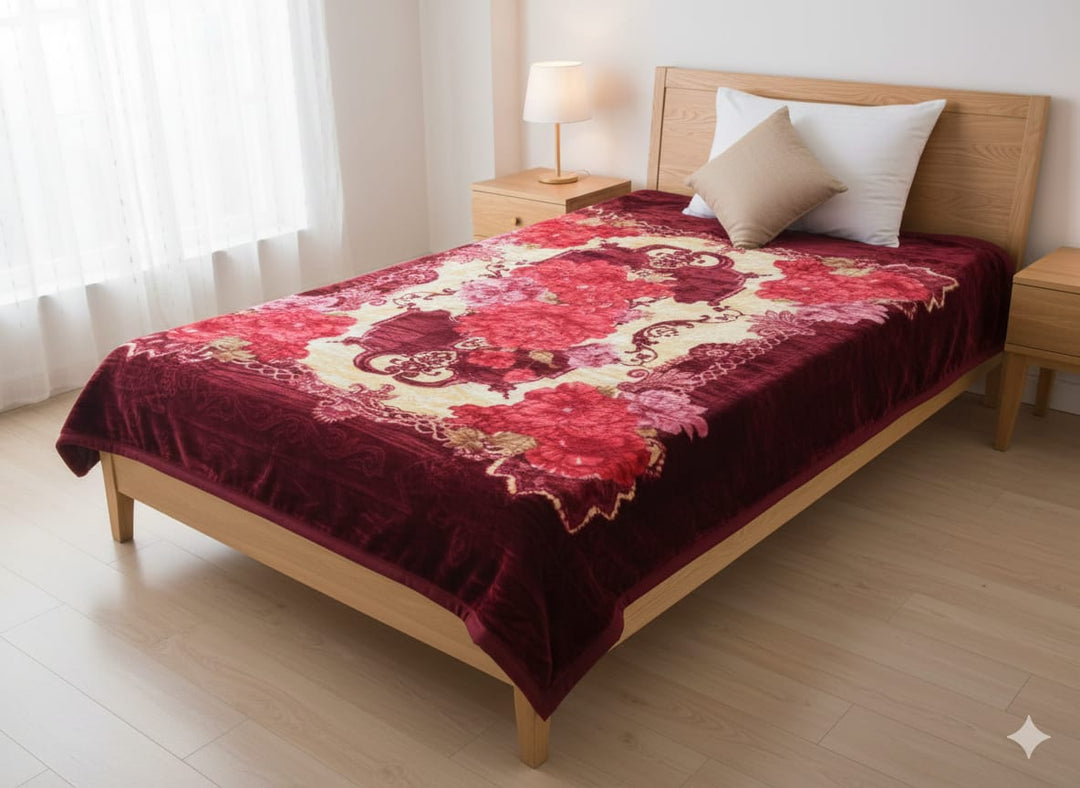 Ture life single bed Blanket Maroon