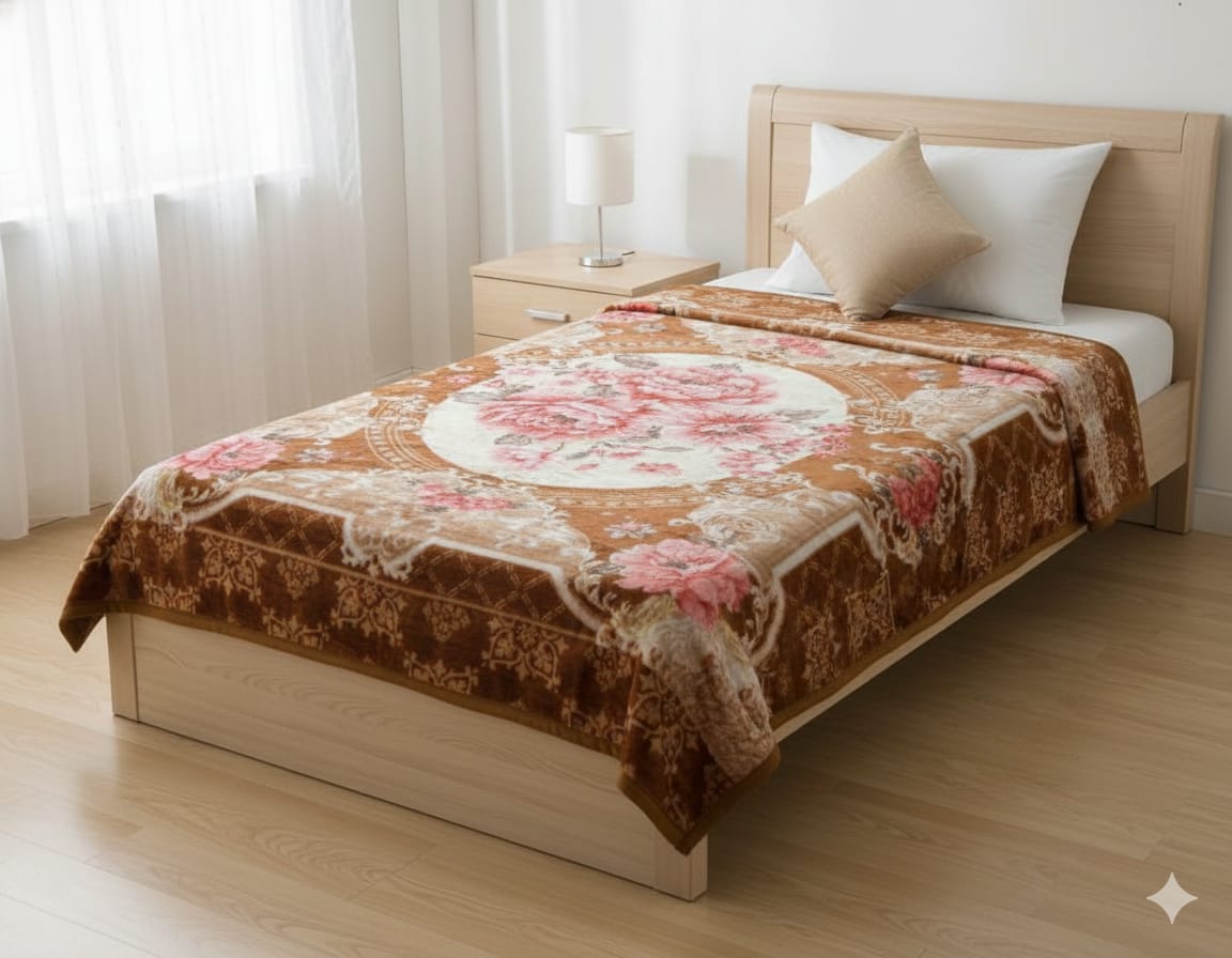 Ture life single bed Blanket Dark Brown
