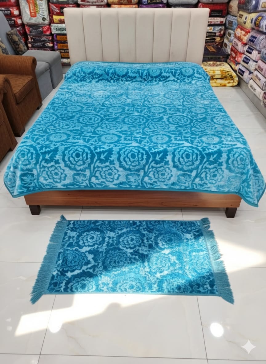 Camery double bed Blanket Sky Blue