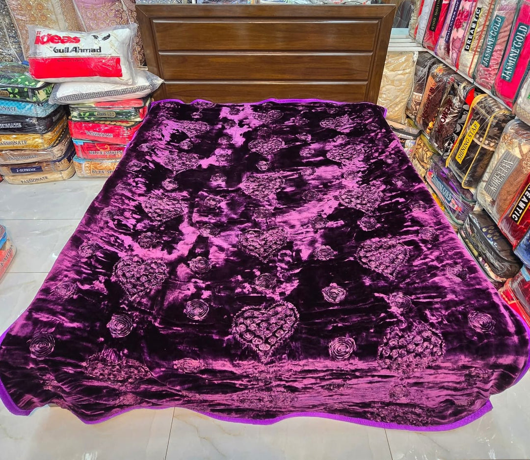 Love forever Blanket Purple