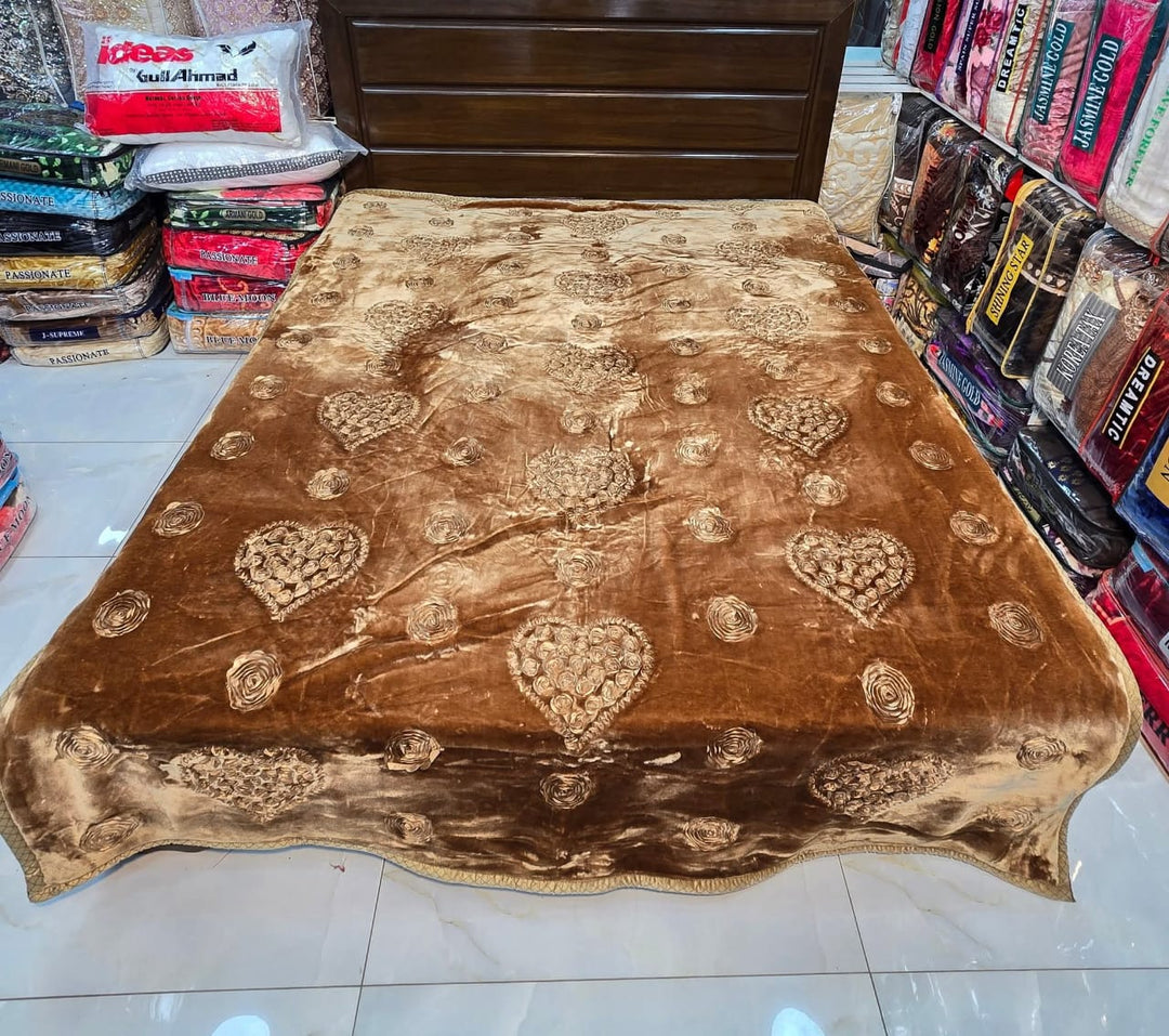 Love forever Blanket Mustard