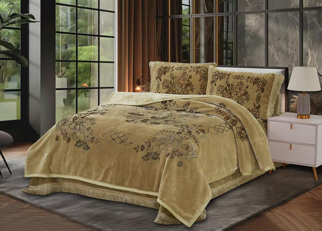 Denzy blanket set Golden