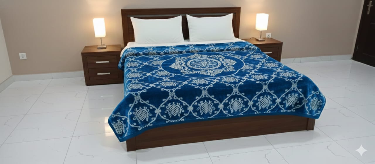 Destiny double bed Light Blue