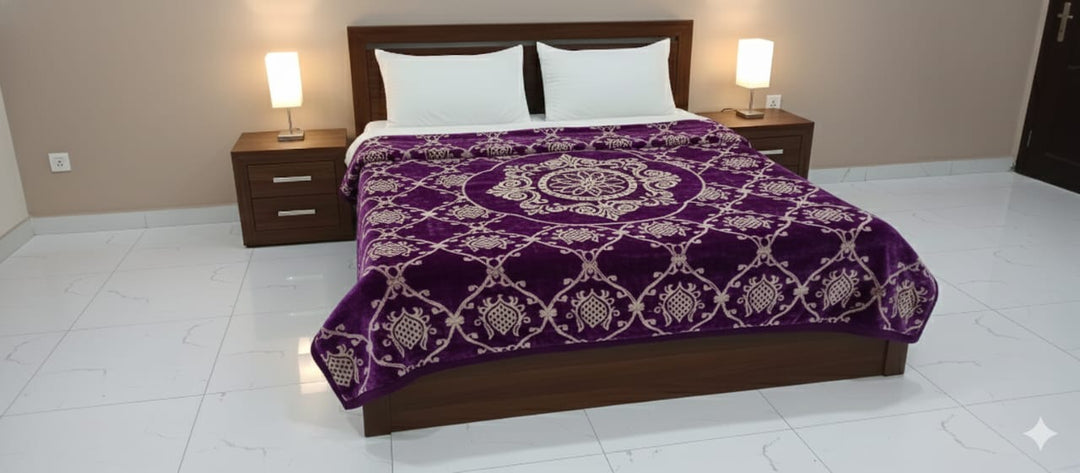 Destiny double bed Dark Purple