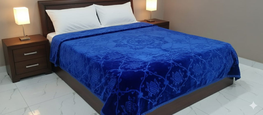 Destiny double bed Dark Blue
