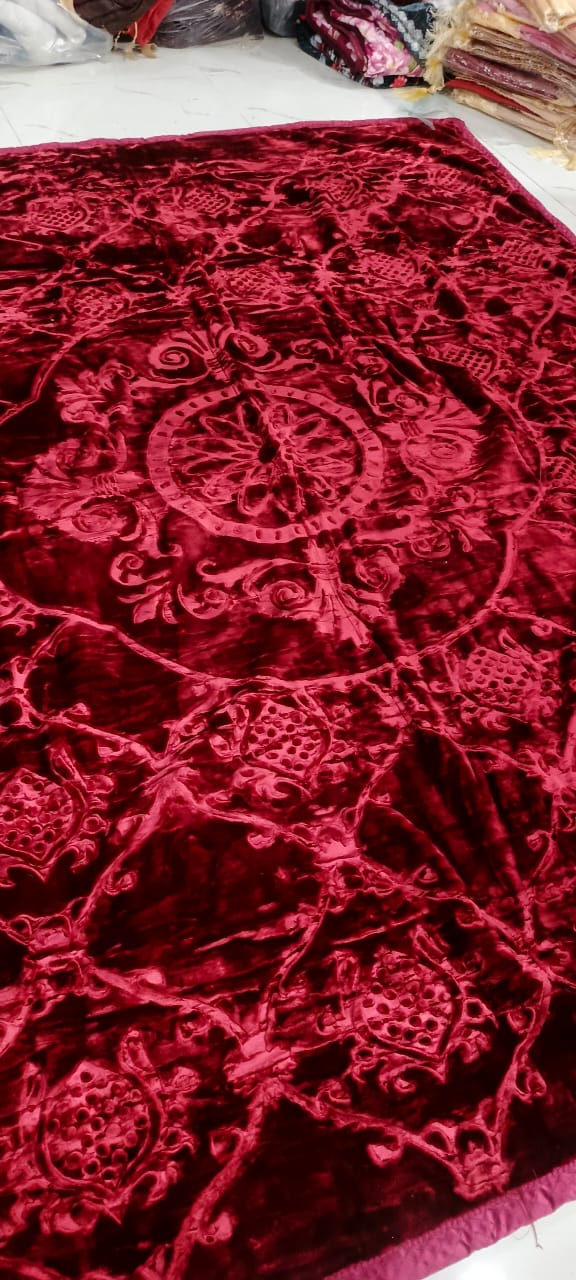 Destiny double bed Dark Mehroon