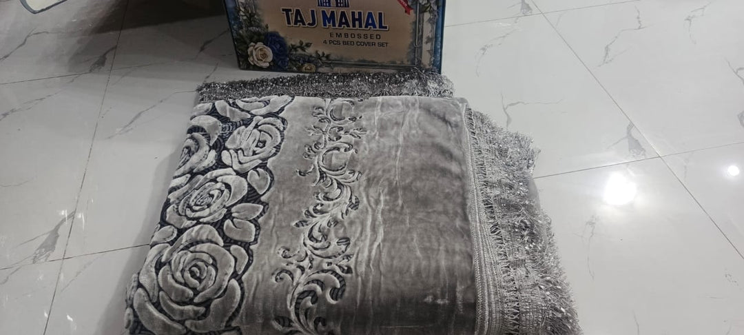 Taj Mahal blanket set Grey