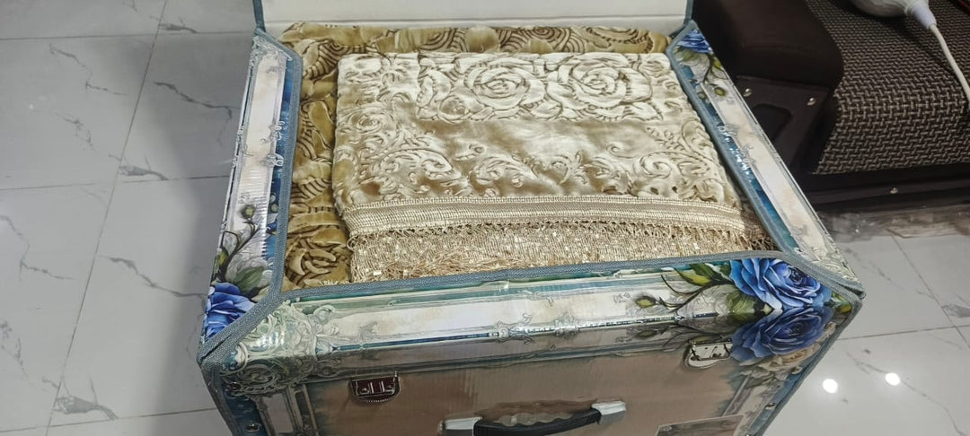 Taj Mahal blanket set Golden