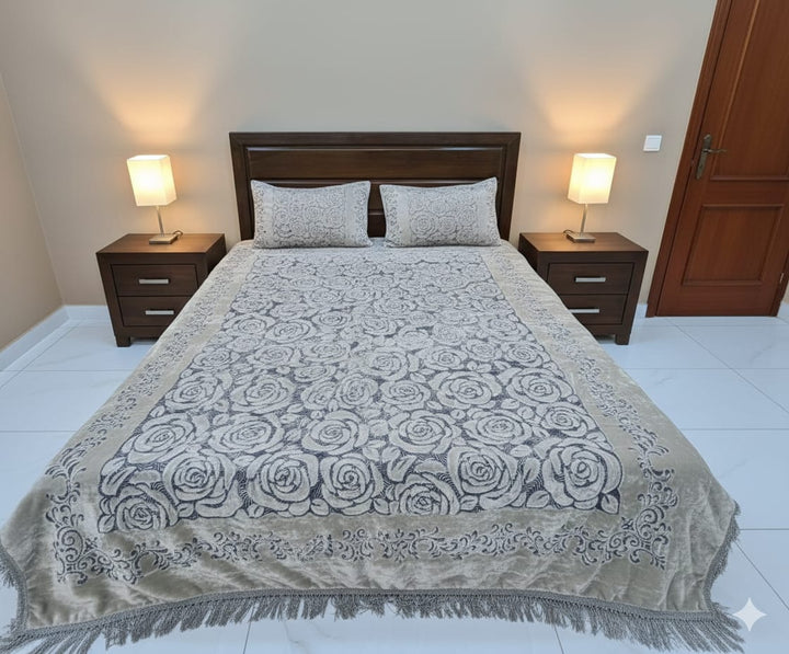 Taj Mahal blanket set Grey