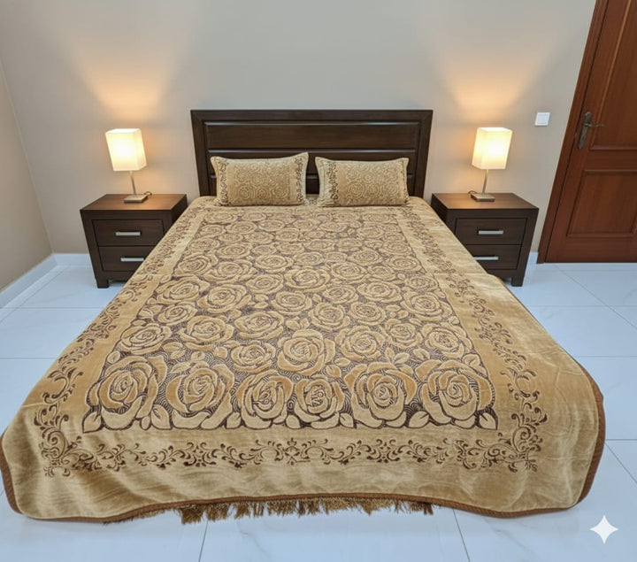 Taj Mahal blanket set Golden