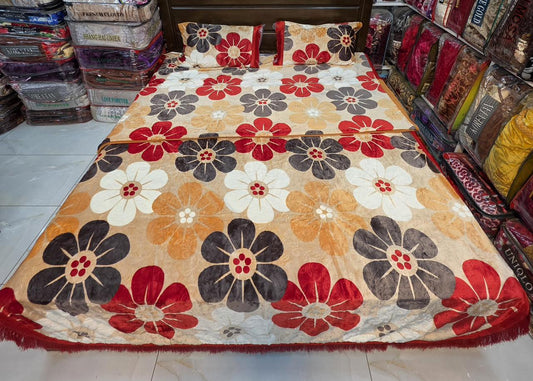 Korea silk ac flannel 4pcs