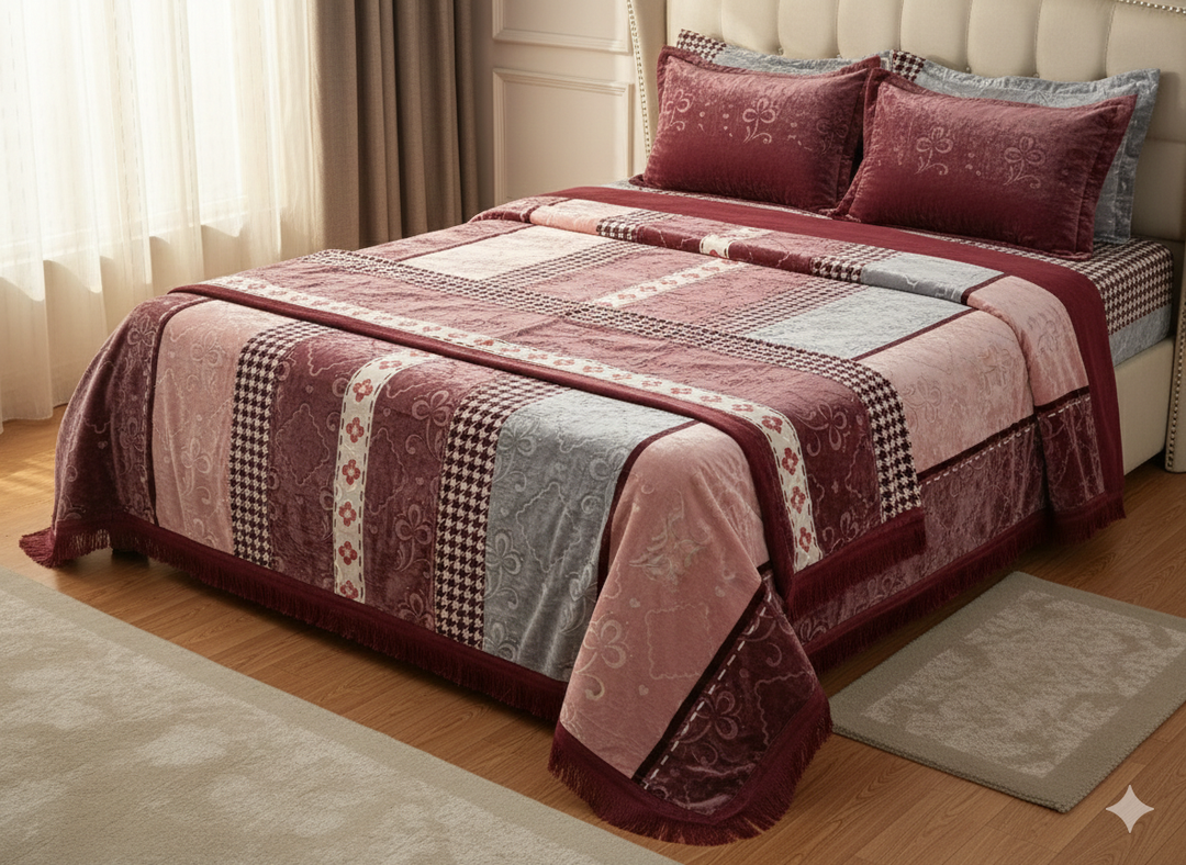 Success ac flannels 4pcs set light peach