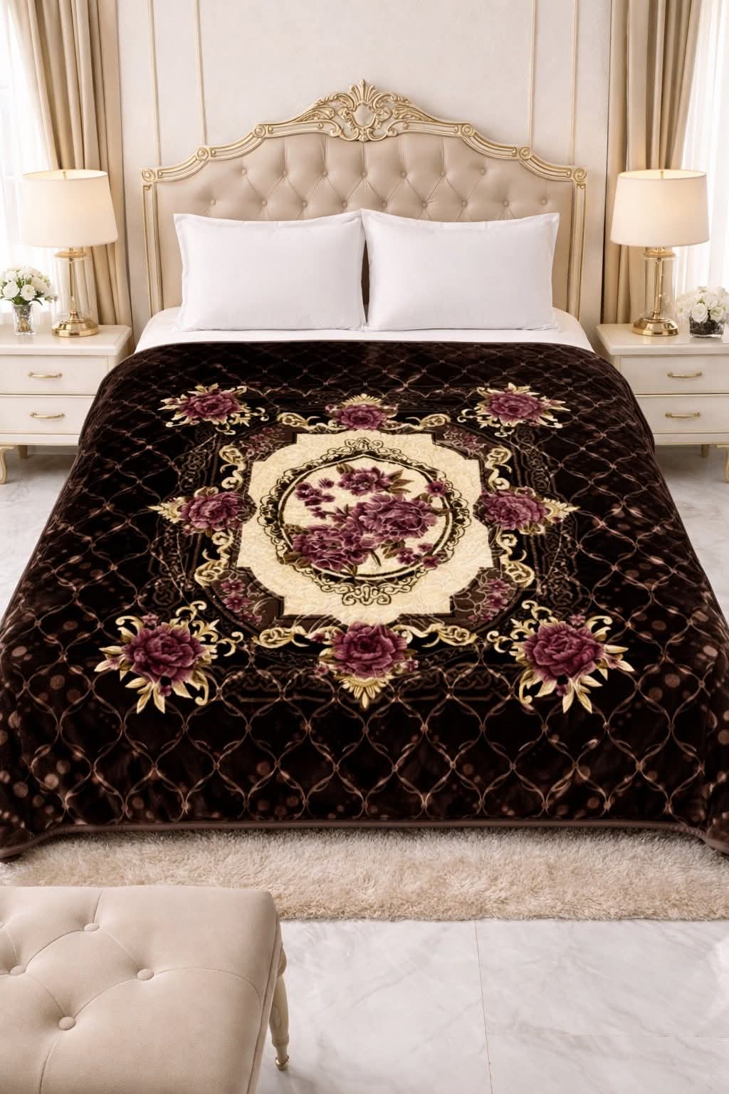 Boom boom blanket 210/240 size brown