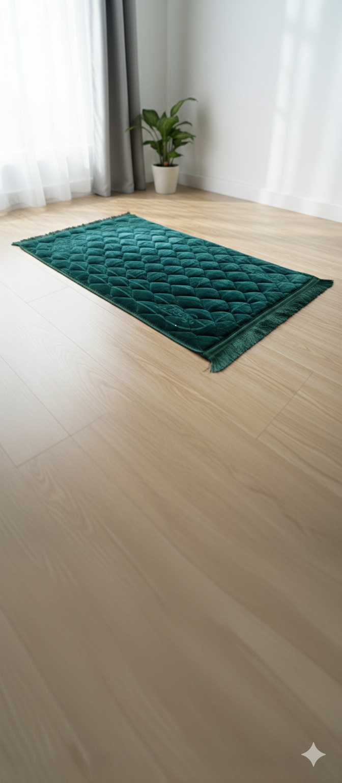 Prayer mat 80/120 jumbo size green