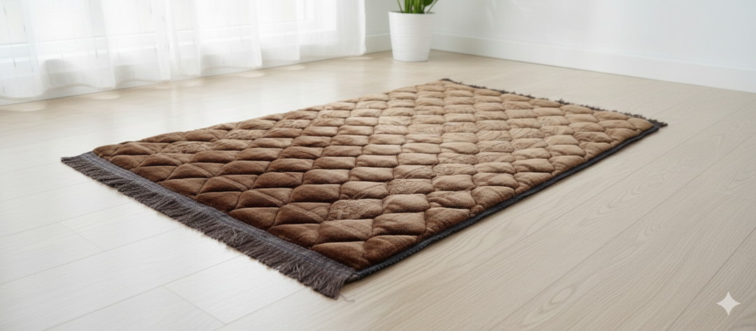 Prayer mat 80/120 jumbo size dark brown