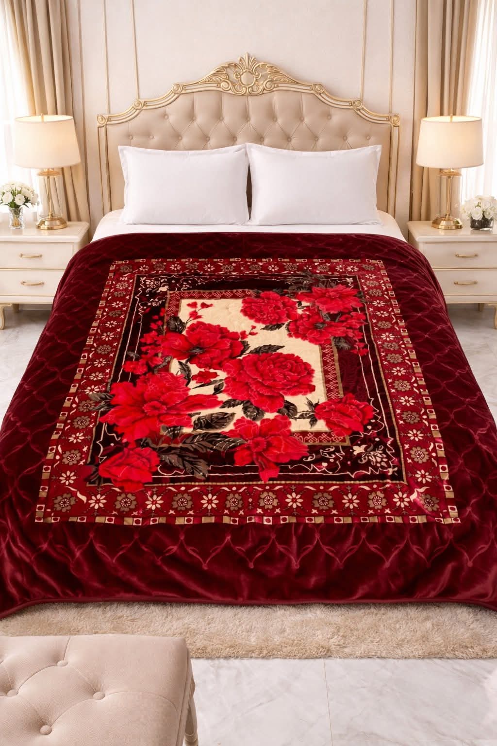 Boom boom blanket 210/240 size maroon