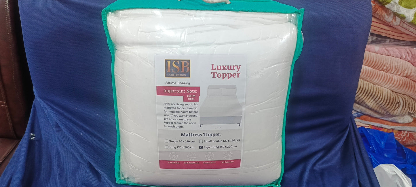 Luxury mattress topper king size 180/200