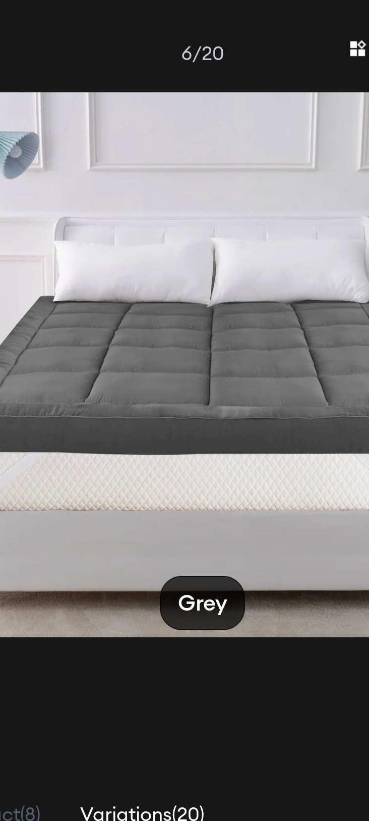(Copy) Luxury mattress topper king size 180/200