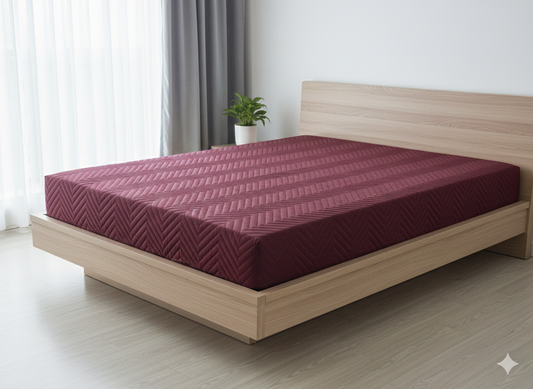 Mattress covers water💦 proof "72/78" Double bed maroon colour